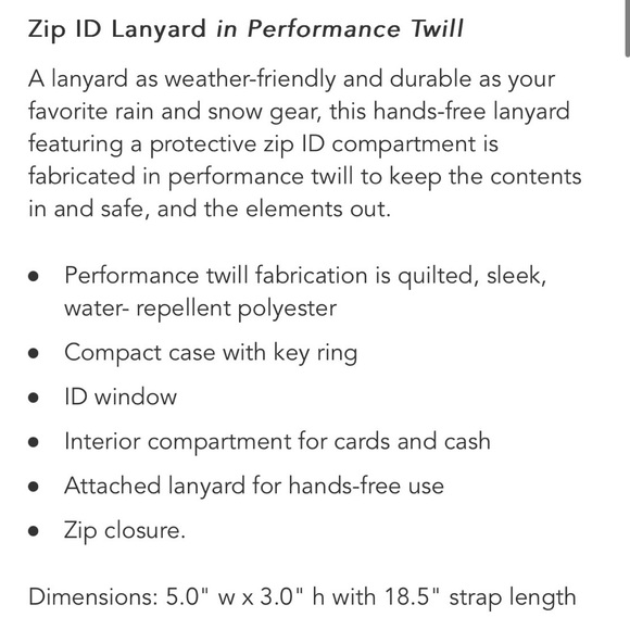 NWT $50 Vera Bradley Zip ID Coin Case Lanyard Twilight Garden Pattern Light Blue - Picture 6 of 6